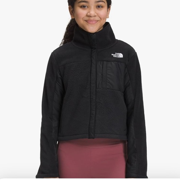 The North Face Girl's Fleece Mashup Jacket Black 2XL (18-20 Big Kid) - Picture 1 of 5